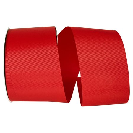 RELIANT RIBBON 3 in. 50 Yards Grosgrain Allure Ribbon, Red 4600-065-40K